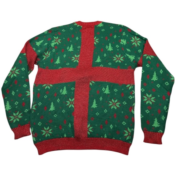 Blizzard Bay Gift to the World Present Bow Christmas Sweater - Picture 2 of 9